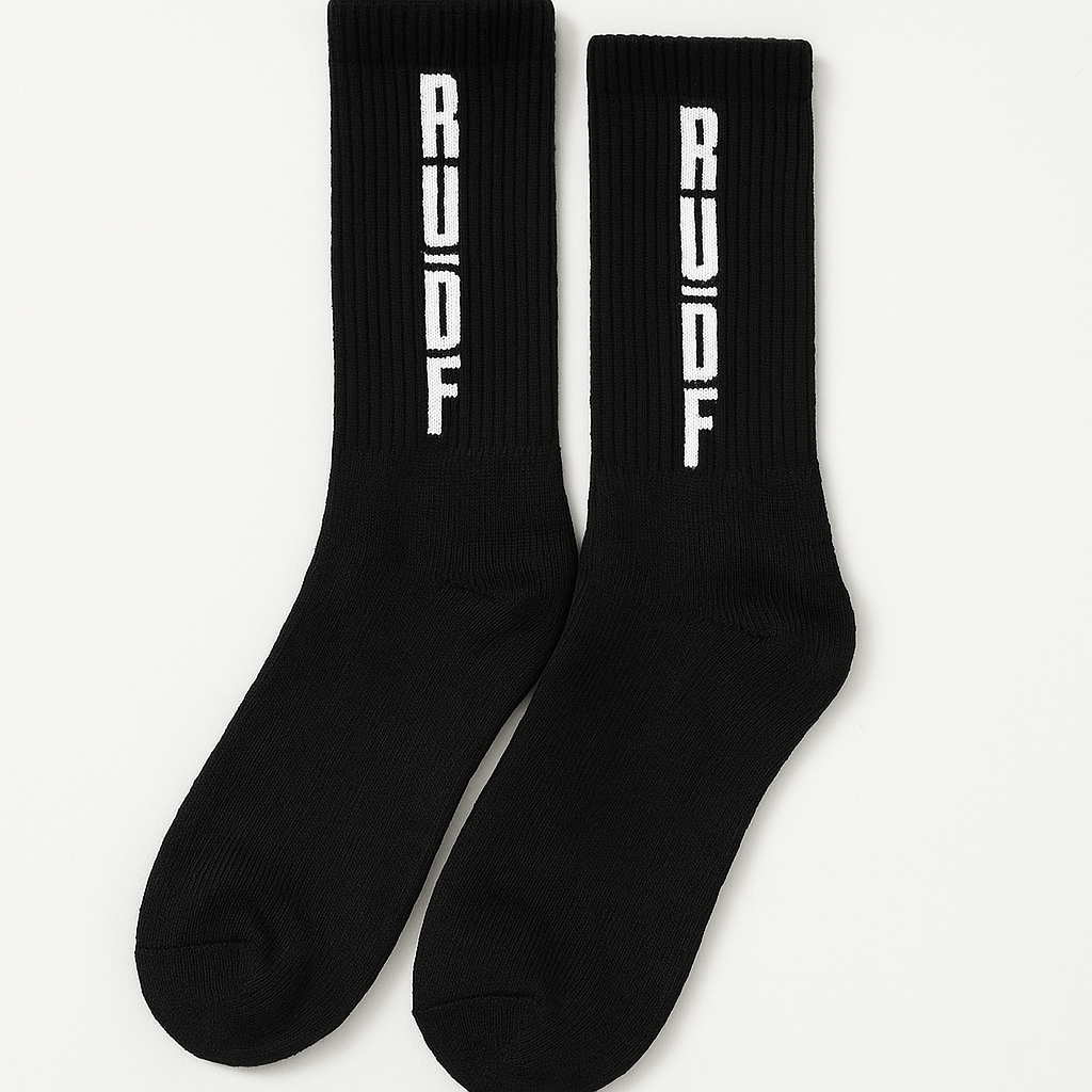 Black RUDF Crew Socks