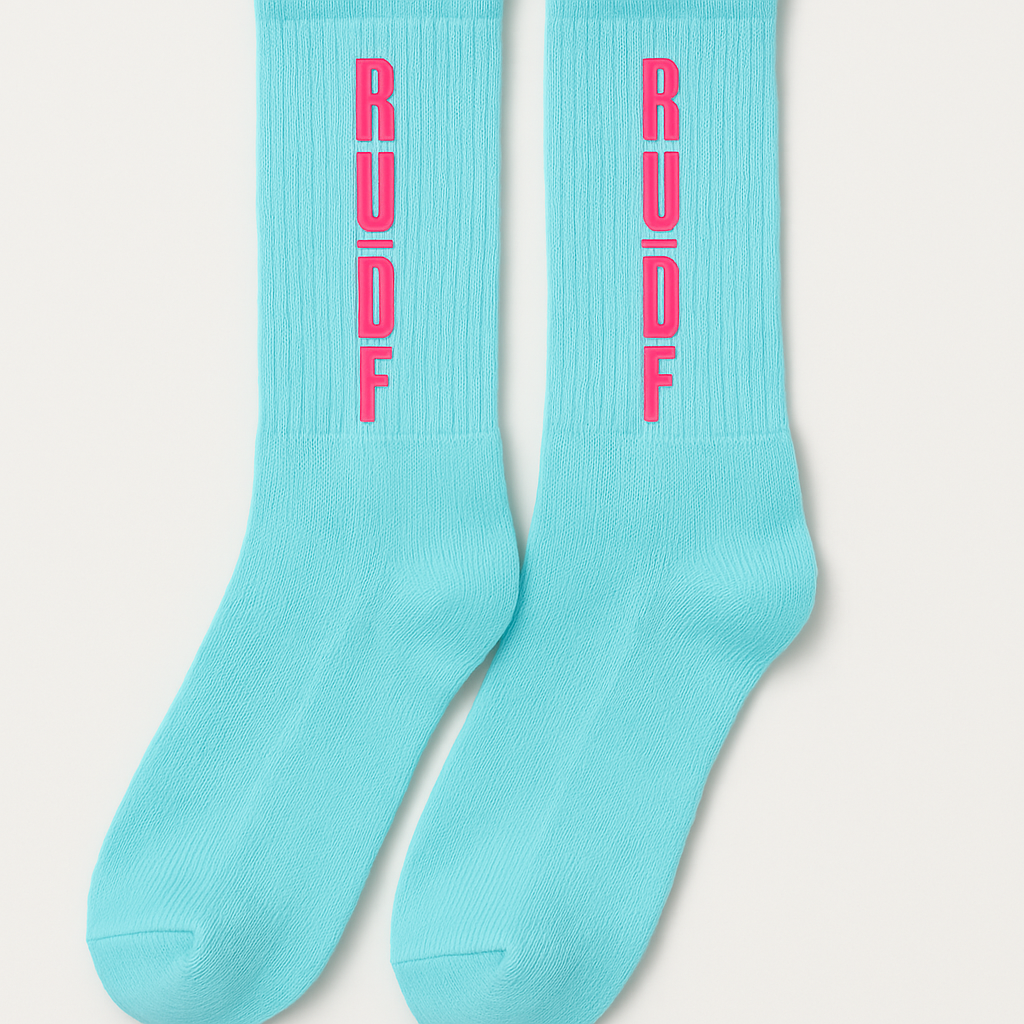Teal RUDF Crew Socks