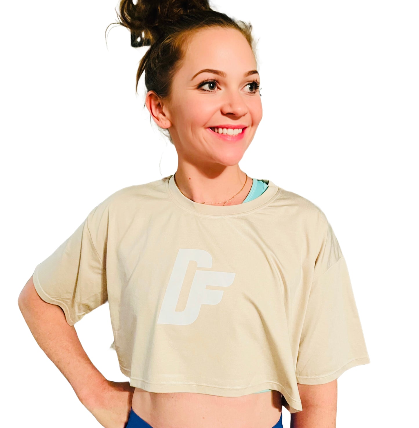 RUDF Crop Top T-Shirt - Beige