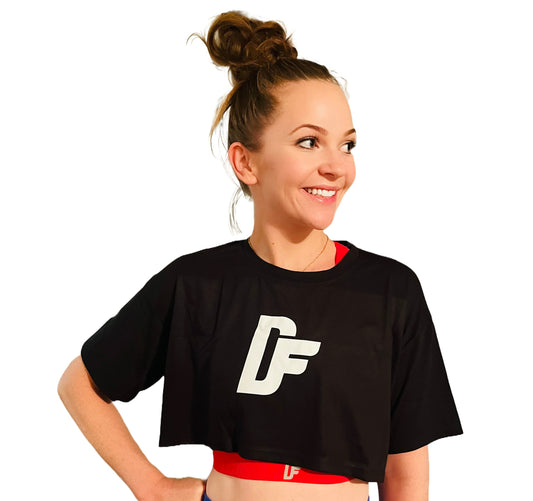 RUDF Crop Top T-Shirt - Black