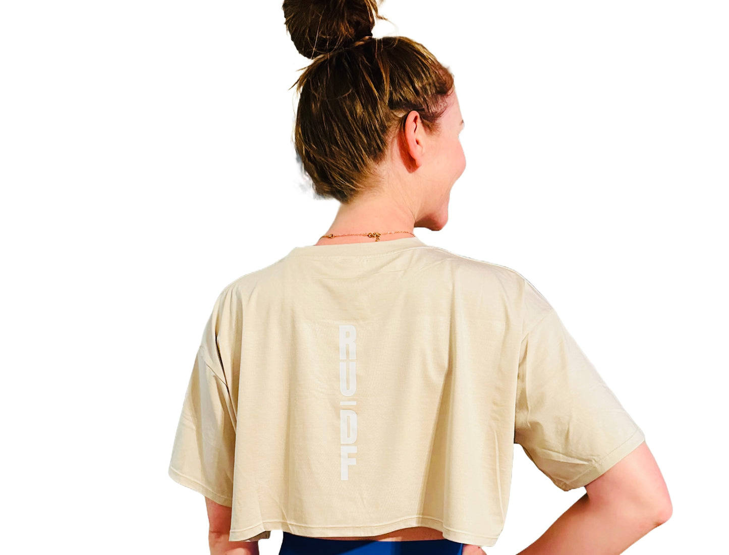 RUDF Crop Top T-Shirt - Beige