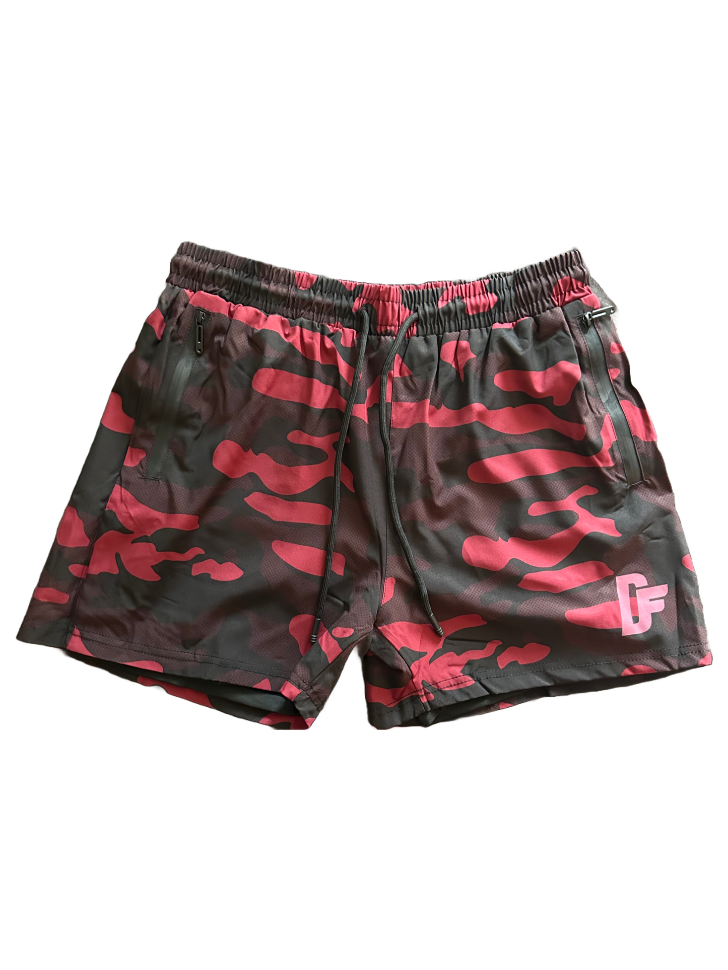 Onyx Camo Shorts – Red/Black