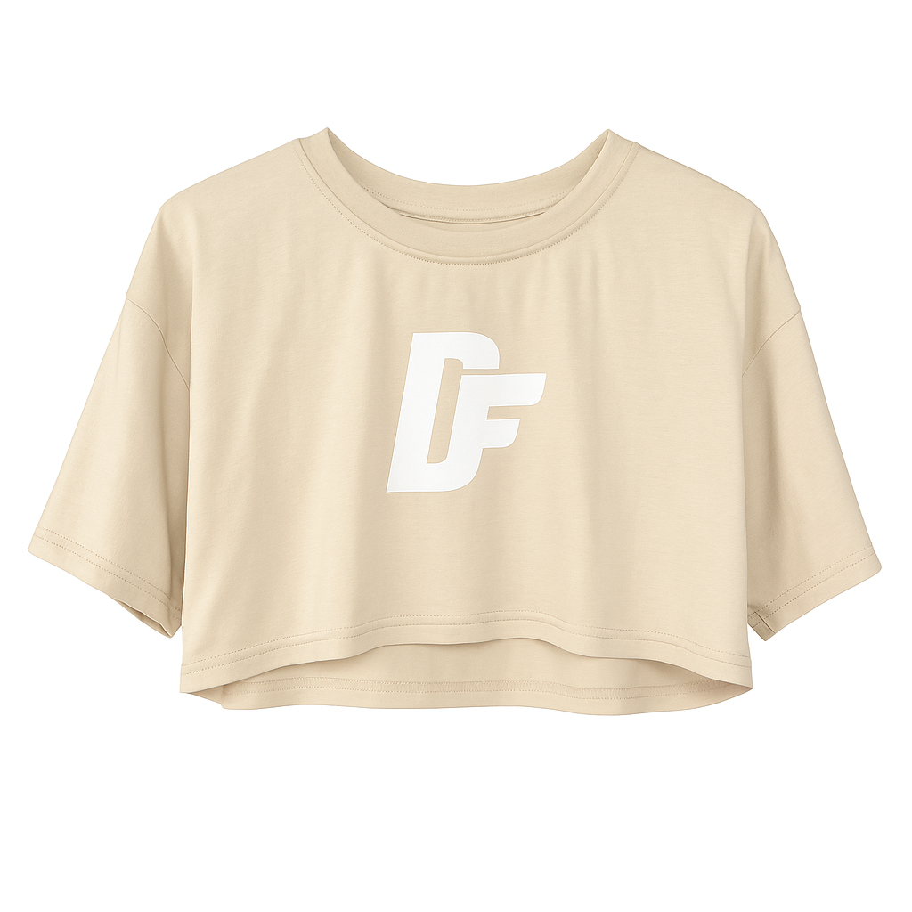 RUDF Crop Top T-Shirt - Beige